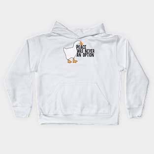 Peace Was Never An Option Kids Hoodie